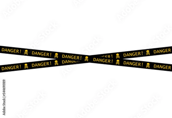 Fototapeta danger warning line