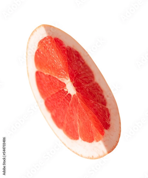 Fototapeta Close-up half of grapefruit isolated on white background