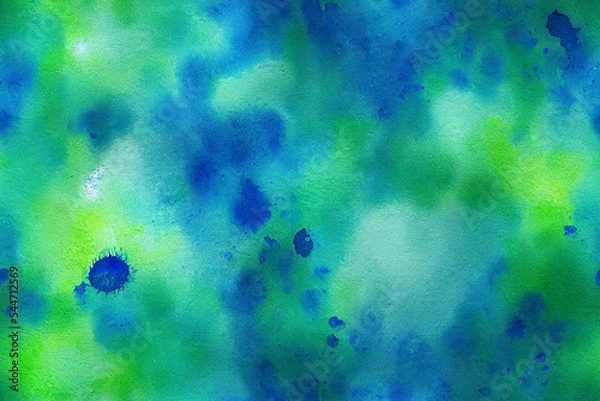 Obraz Vertical shot of Watercolor mist seamless textile pattern Generative AI