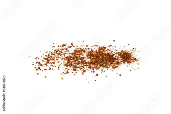 Obraz dried crushed spice mixture on a white background