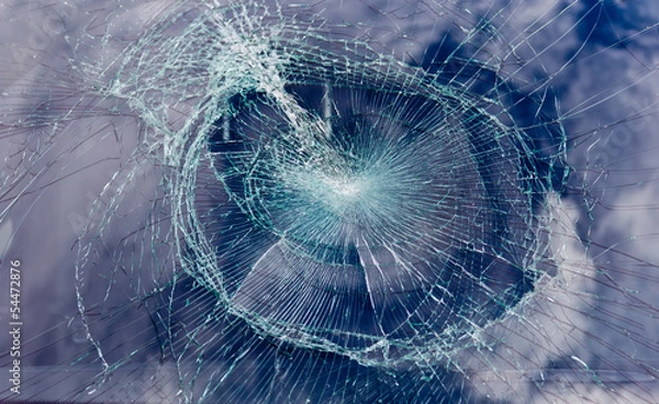 Obraz rozbita szyba