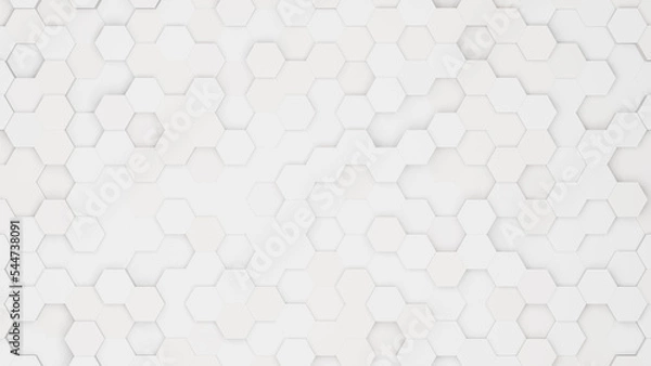 Fototapeta Realistic abstract honeycomb background. 3d rendering.