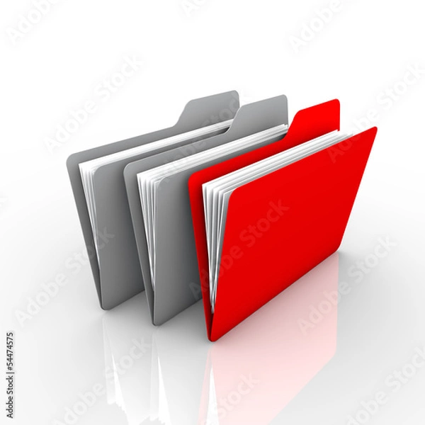 Fototapeta The right folder