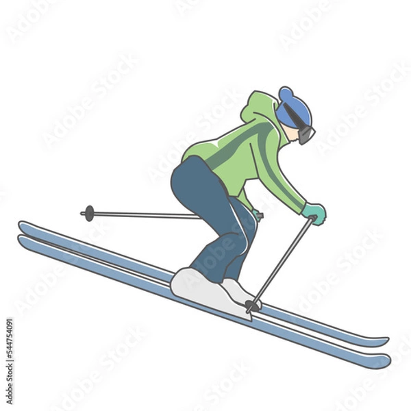 Fototapeta スキー