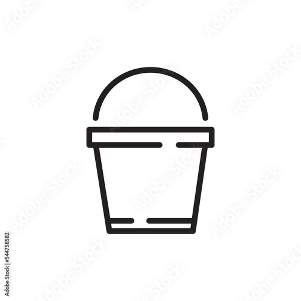 Obraz bucket icon vector design illustration