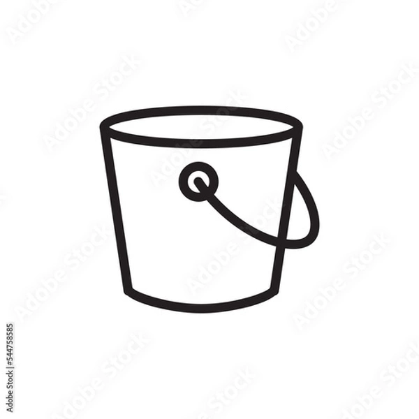 Fototapeta bucket icon vector design illustration