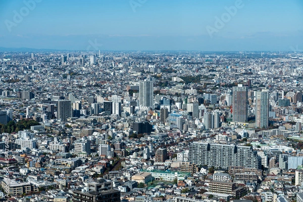Obraz 東京　新宿　高層ビルからの風景
