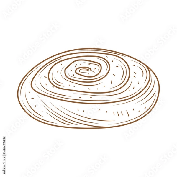 Fototapeta rye round bread