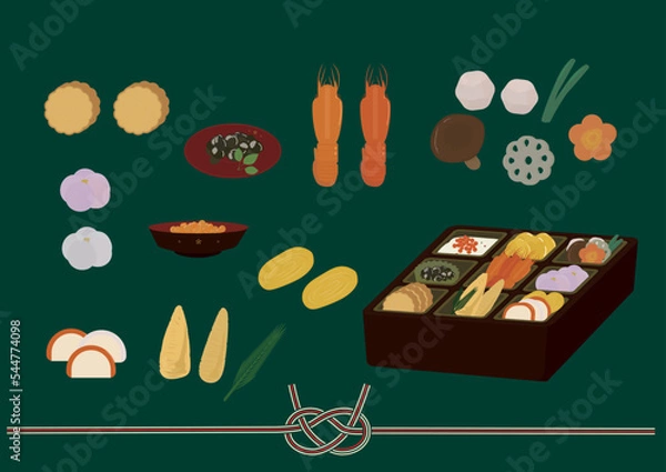 Obraz お節　正月　お祝い料理　三が日　和食　