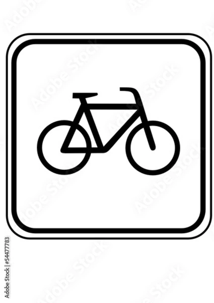 Obraz Zeichen Fahrrad