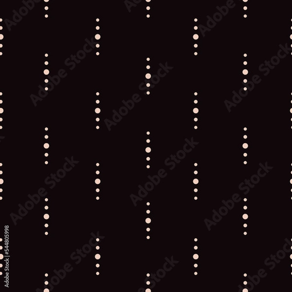 Obraz Dots are a vertical vector pattern. Dark neutral background