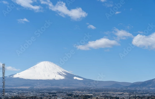 Fototapeta 富士山とその裾野風景