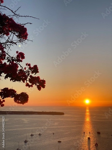 Fototapeta Santorini sunset