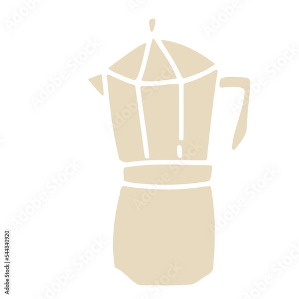 Fototapeta Mocka pot flat icon