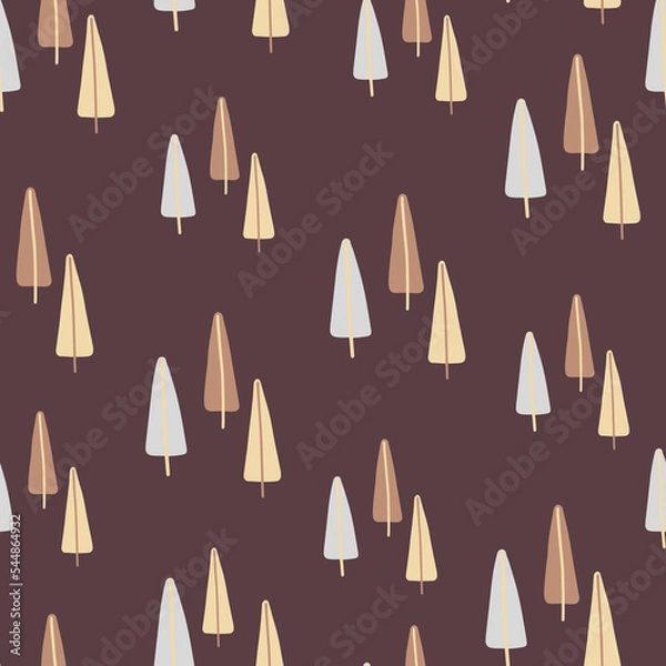 Obraz Winter seamless pattern. Christmas design. Best for Christmas or New Year greeting cards, invitation templates, posters, banners. Vector illustration