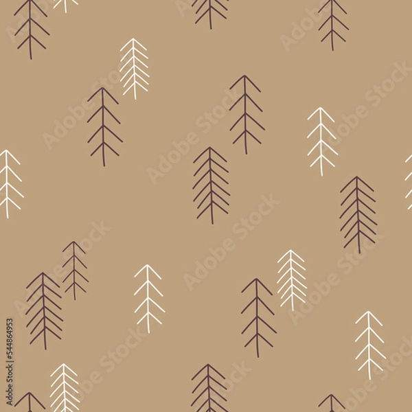Obraz Winter seamless pattern. Christmas design. Best for Christmas or New Year greeting cards, invitation templates, posters, banners. Vector illustration