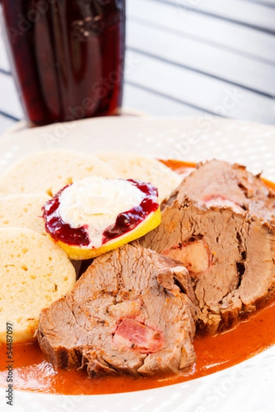 Obraz meat with sauce