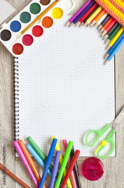 Fototapeta канцтовары