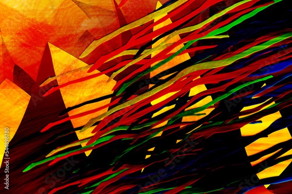 Fototapeta Triangles and Serp. design