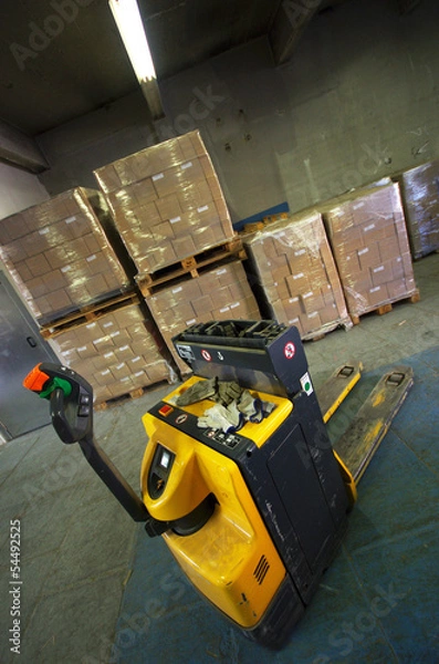 Fototapeta transport logistique - entrepôt