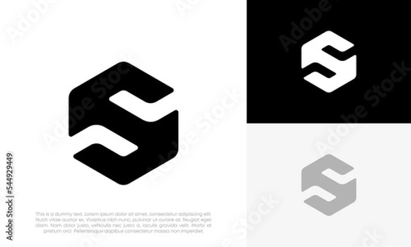 Fototapeta Initial letter S logo design vector