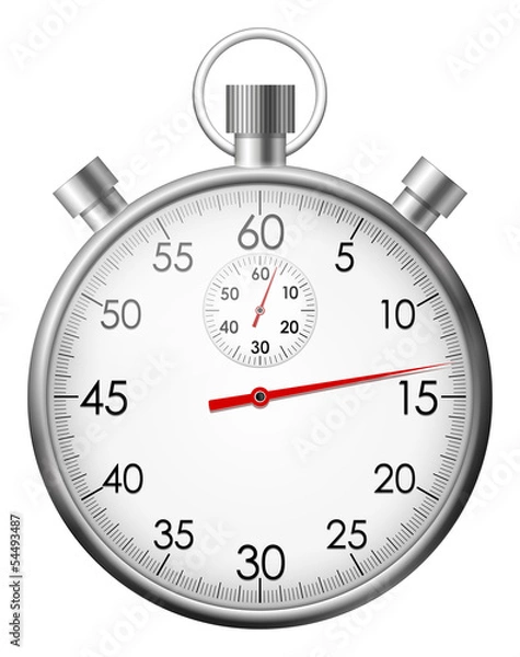 Obraz Chrome stop watch