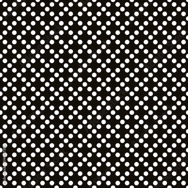 Obraz Abstract black and white polka dot pattern