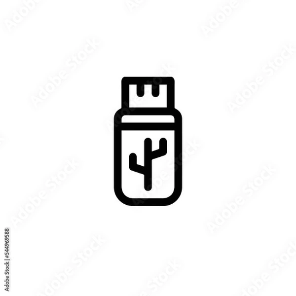 Fototapeta usb-drive icon vector sign symbol