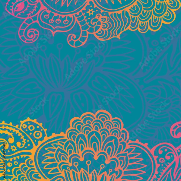 Obraz Abstract floral card