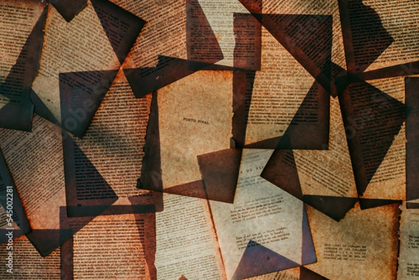Obraz abstract background with old pages