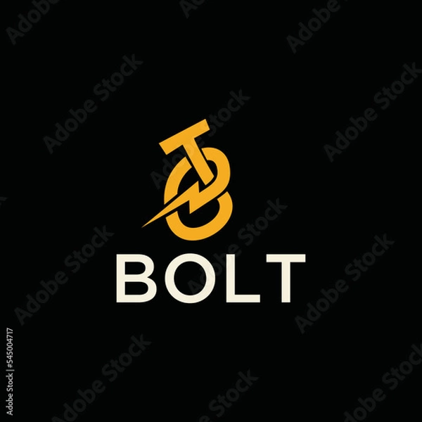Fototapeta BT logo abstract letters. Unusual dynamic font. Universal fast speed fire moving fast energy icon. Flash vector logo type. Lightning fast superhero t-shirt print
