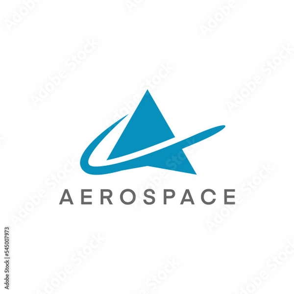 Fototapeta aerospace technology icon logo design