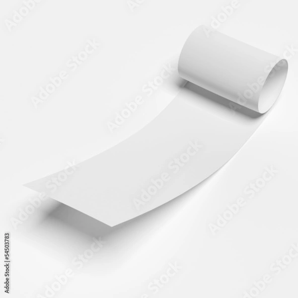 Obraz White roll paper