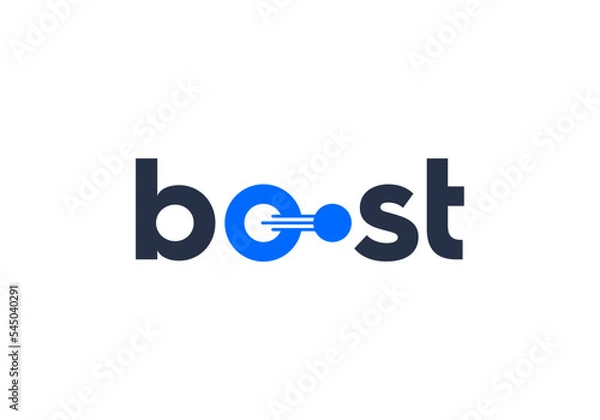 Obraz abstract boost technology logo design templates