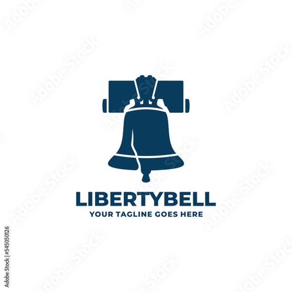 Obraz Liberty bell logo design vector