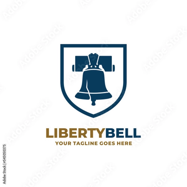 Obraz Liberty bell logo design vector