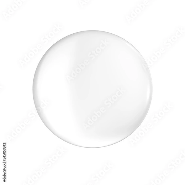 Obraz crystal ball on white background transparent