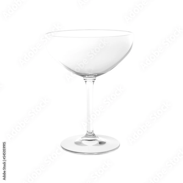 Obraz empty martini glass isolated transparent
