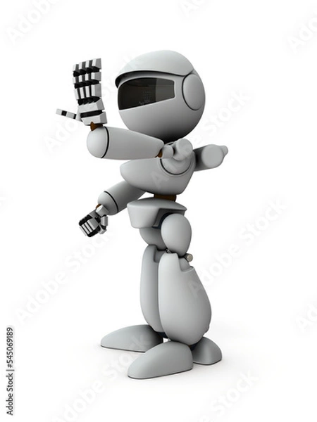 Fototapeta 制限し統制する人工知能のロボット