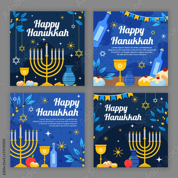 Obraz Hanukkah Social Media Post