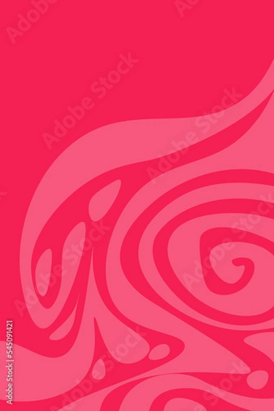 Fototapeta abstract red liquid effect curvy lines background