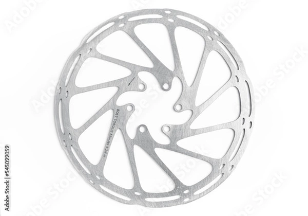 Obraz mountain bike disk brake rotor on the white background