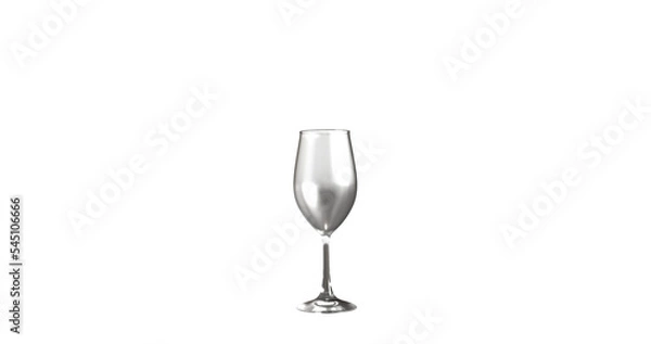 Obraz empty wine glass