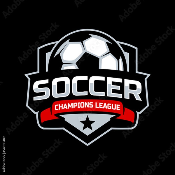 Obraz Soccer football badge logo template