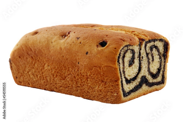 Obraz walnut strudel isolated, png file