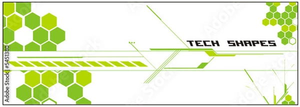 Obraz technologiczna abstrakcyjna kompozycja w wektorze