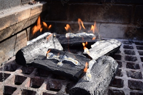 Obraz 火のついた炭