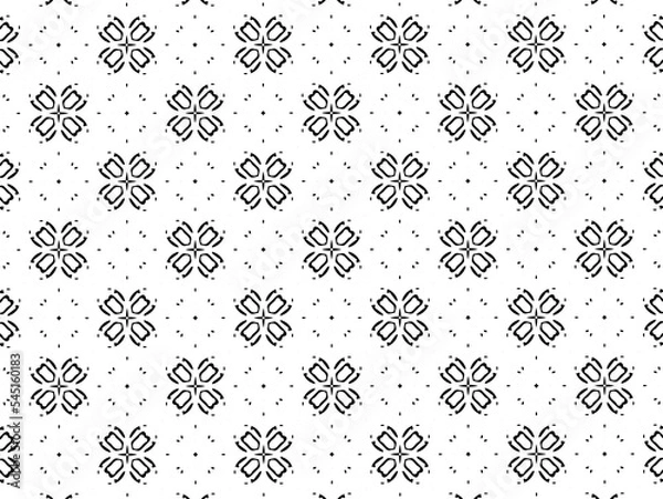 Fototapeta Ornament with elements of black and white colors.