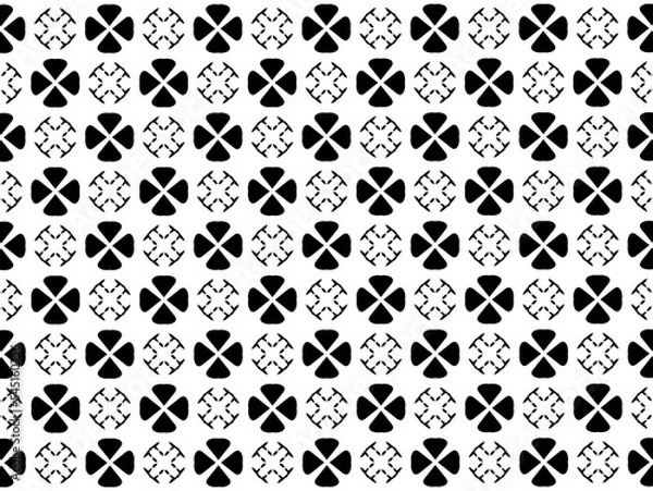 Fototapeta Ornament with elements of black and white colors.