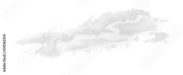 Obraz Isolated cutout of a cloud on a transparent background